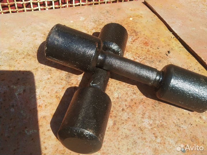 Гантели стальные СССР по 2,5кг