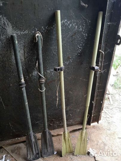 Весла алюминиевые (2шт),деревянные (2 шт)