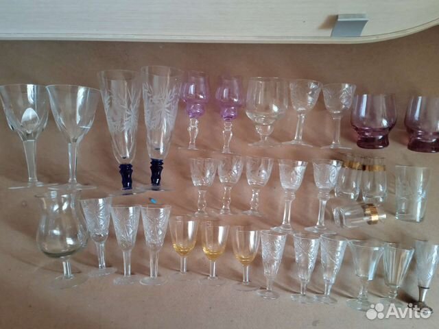 Стекло СССР. Бокалы, рюмки