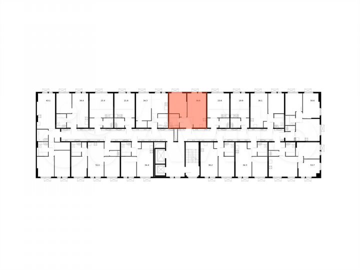 1-к. квартира, 39,8 м², 9/15 эт.