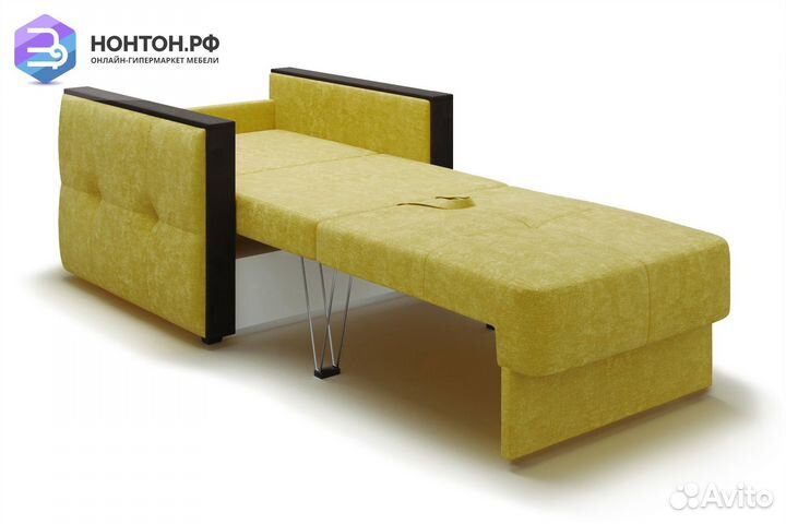 Кресло еврокнижка Инсайд горчичное