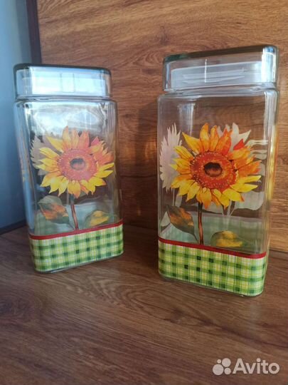 Банки для сыпучих продуктов стекло