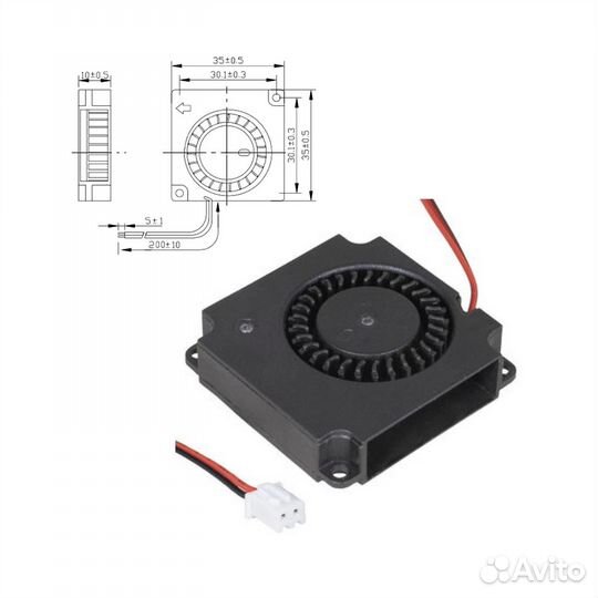 1 шт Вентилятор RQU3510MS 12V постоянного тока тип