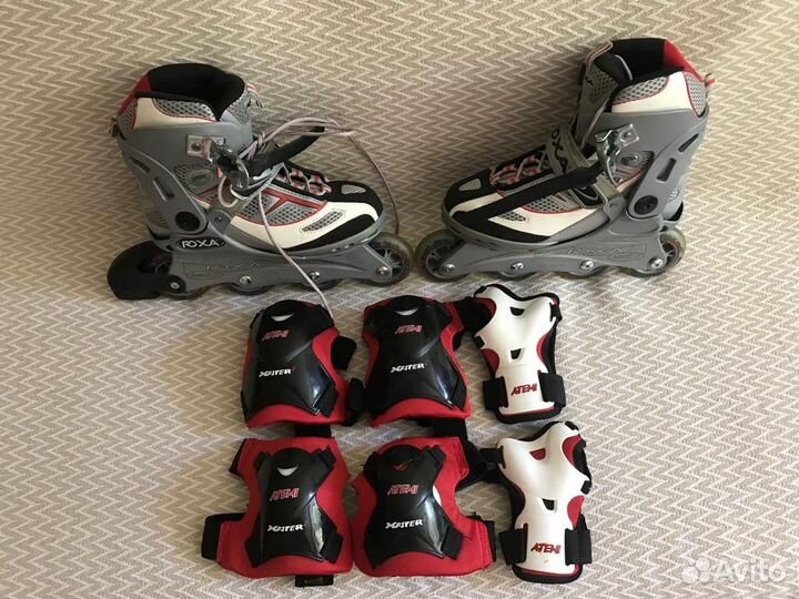 Ролики Италия Roxa(37-38р) + защита