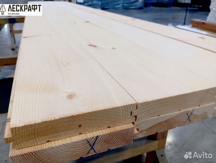 Доска пола 27*141*3000 сорт C ангарская сосна