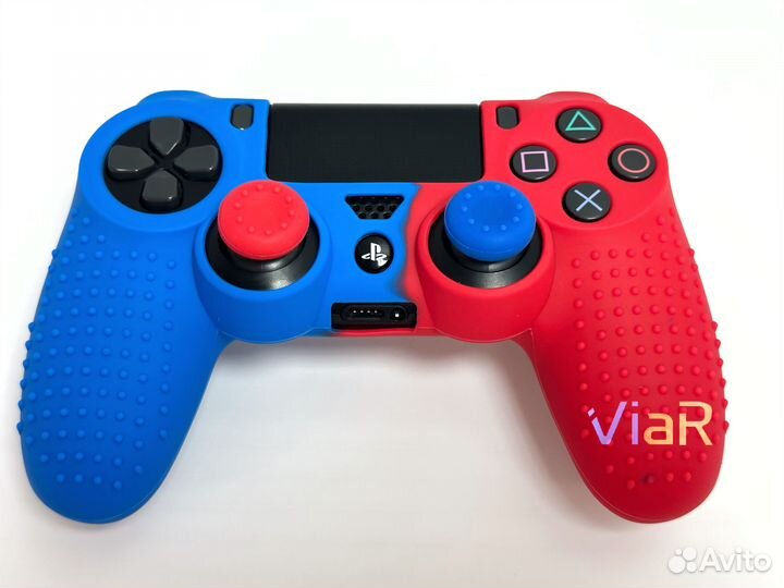 Чехол Красно-Синий+накладки (PS4) NEW