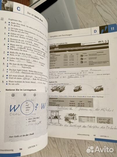 Учебник и рабочая тетрадь с диском по немецкому