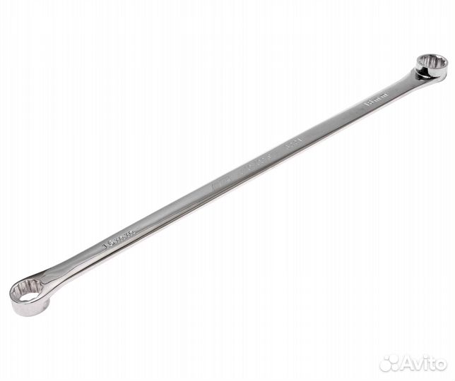 Ключ накидной удлиненный прямой 12-гранный 16х18мм