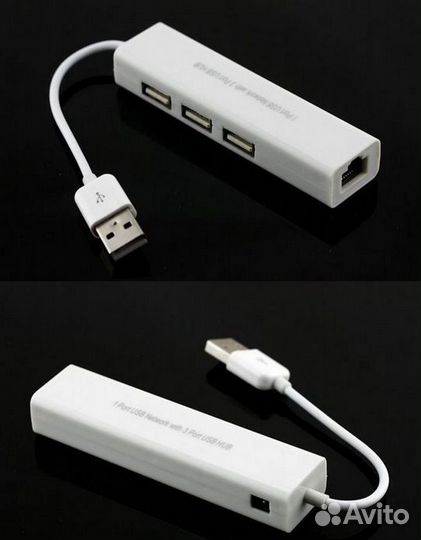 Xаб для Xiaomi Mi Box 3/S 3 порта сетевая карта