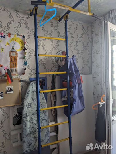 Шведская стенка с турником