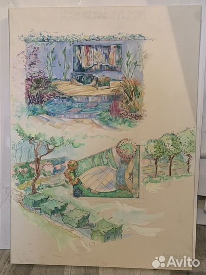 Студенческая работа ландшафт ландшафтный проект