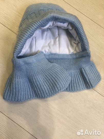 Шапка шлем зимний журавлик