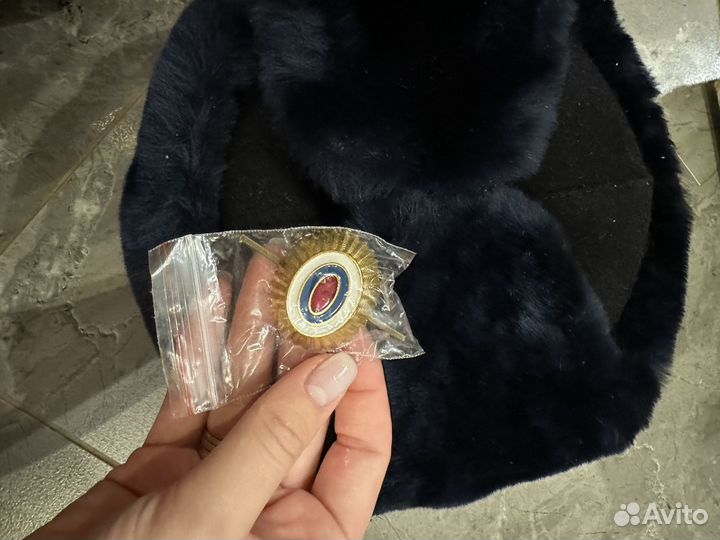 Шапка ушанка меховая для сотрудников