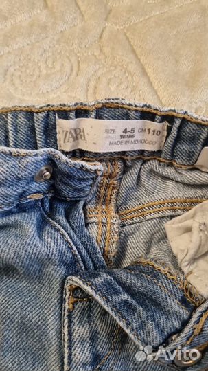 Джинсы zara для девочки