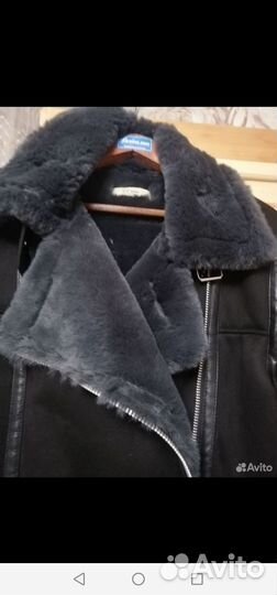 Дубленка женская зимняя авиатор