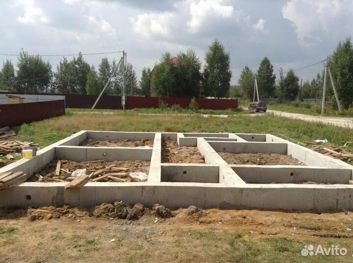 Фундамент под ключ Отмостки Ремонт фундамента