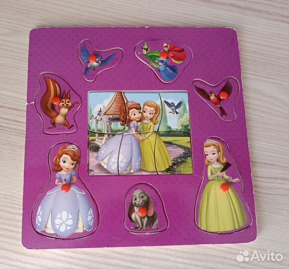 Деревянные пазлы вкладыши