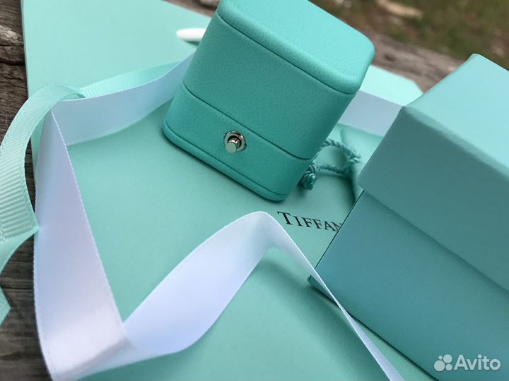 Коробка tiffany для двух колец