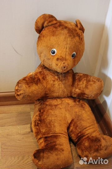 Медведь плюшевый СССР. Коричневый. Плюшевый мишка