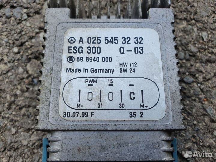 Блок управления вентилятором Mercedes W168 W210