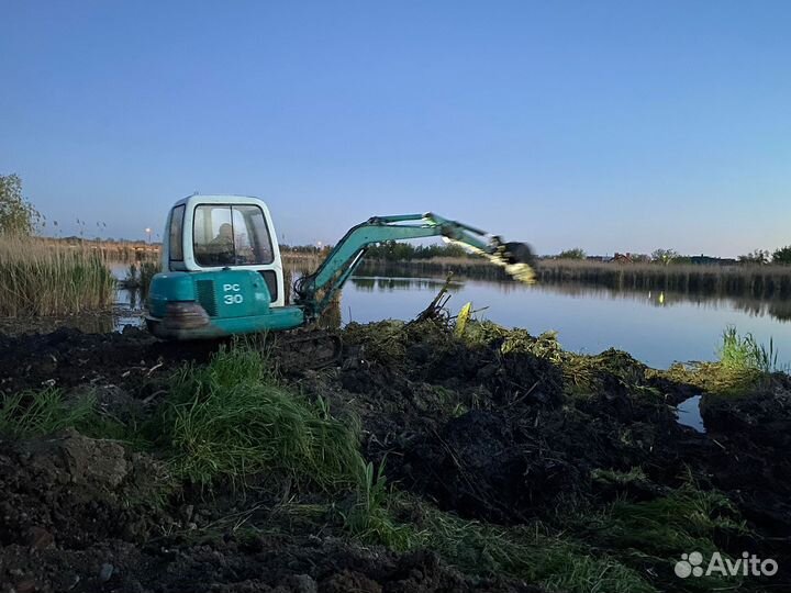 Услуги мини экскаватора, копка земляные работы