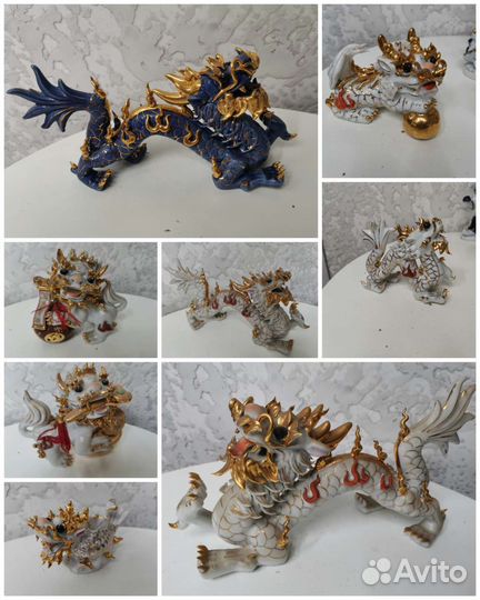 Фарфоровые статуэтки Дракон