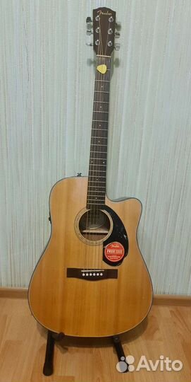Акустическая гитара fender cd 60 sce