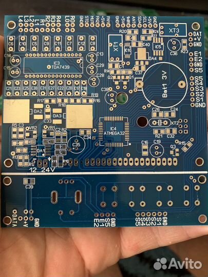 Печатная плата контроллера домашней аудиосистемы