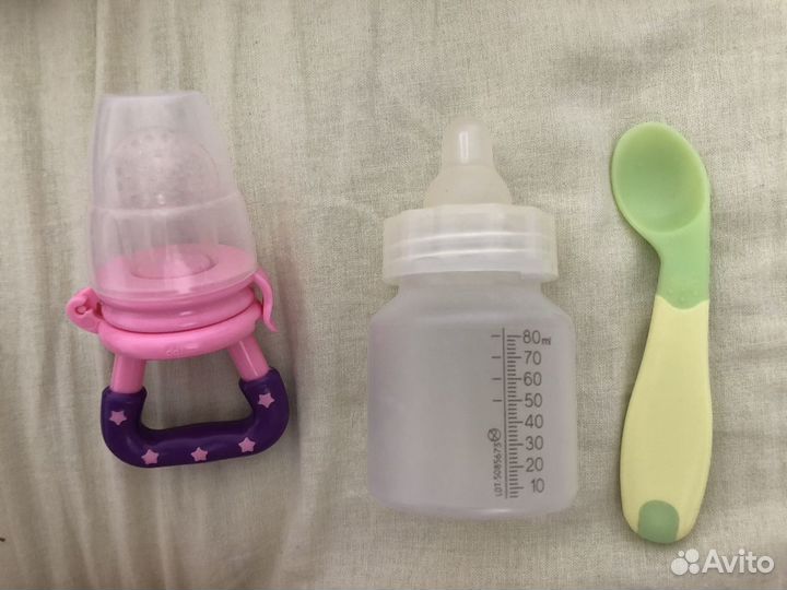 Салфетки pigeon, ниблер, ложечка, бутылочка медела