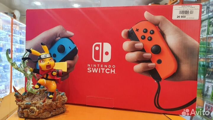 Nintendo Switch Red/Blue Rev.2. Новая