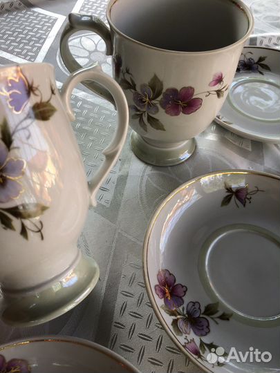 Чашки блюдца фарфор винтаж Дулево