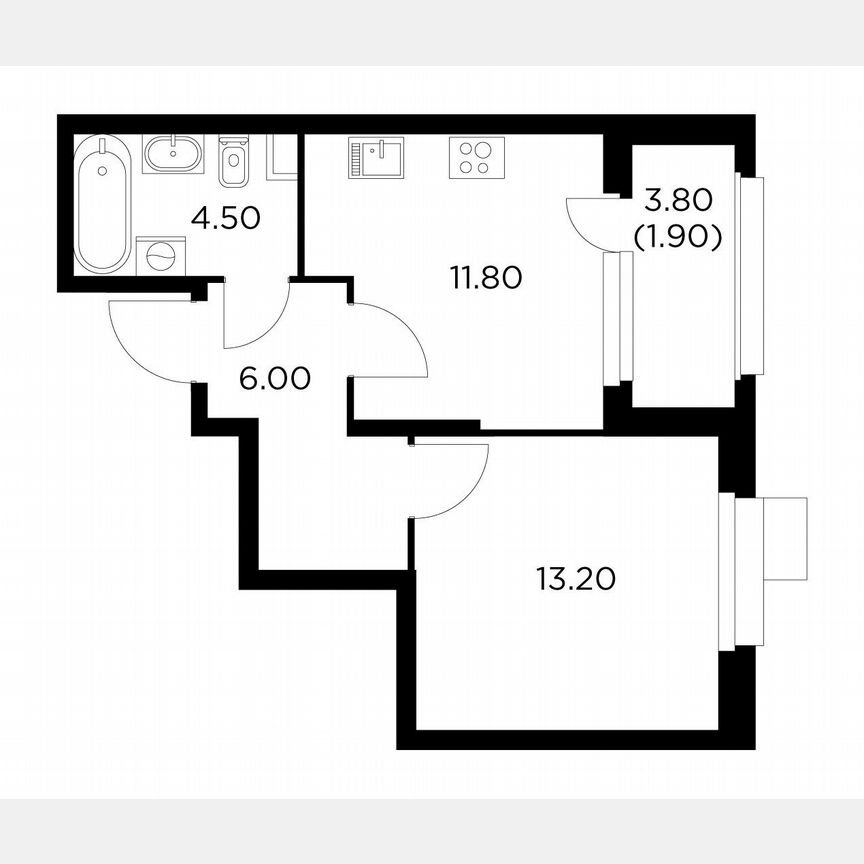 1-к. квартира, 37,4 м², 7/18 эт.