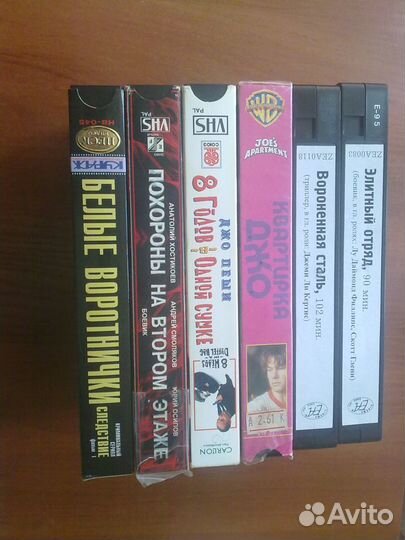 В/кассеты 1994г сбоевиками типа Ж.Ван Дам тд-10шт