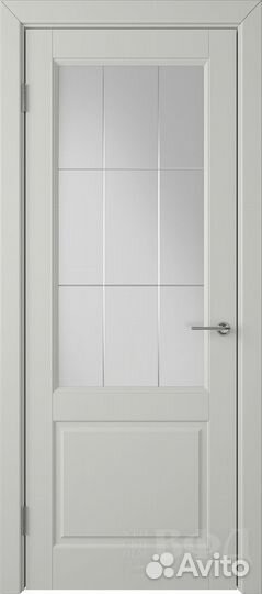 Межкомнатная дверь эмаль VFD Доррен 58дг02, остекл