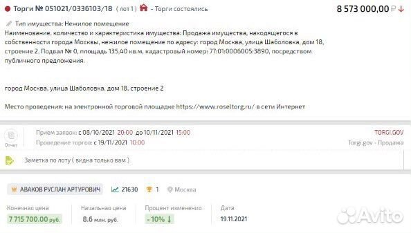 Агент на торгах по банкротству