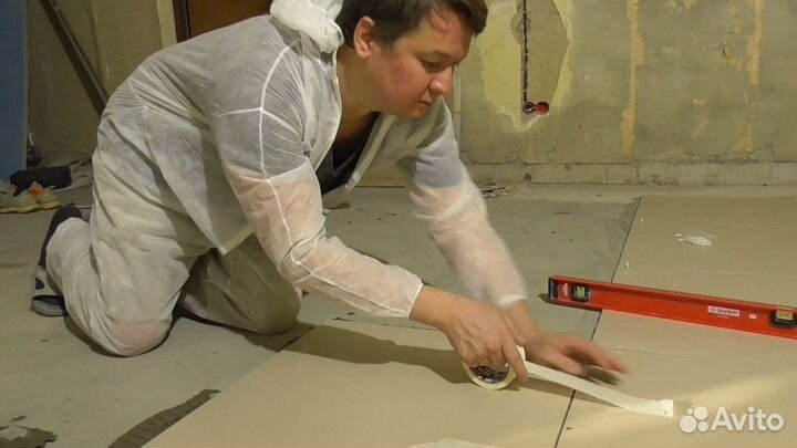 Ремонт ванной, туалета под ключ. Укладка плитки