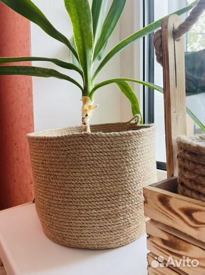 Корзина из джута