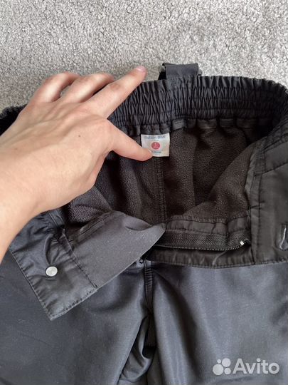 Утепленные брюки непромокаемые на флисе 110