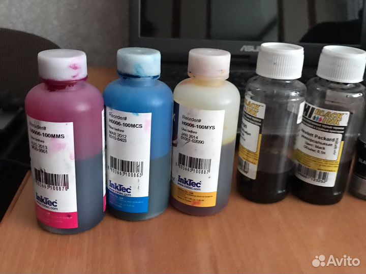 Чернила для принтера hp