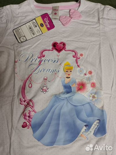 Пижама для девочки (футболка, шорты) 134/140