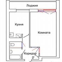 1-к. квартира, 35,6 м², 3/5 эт.