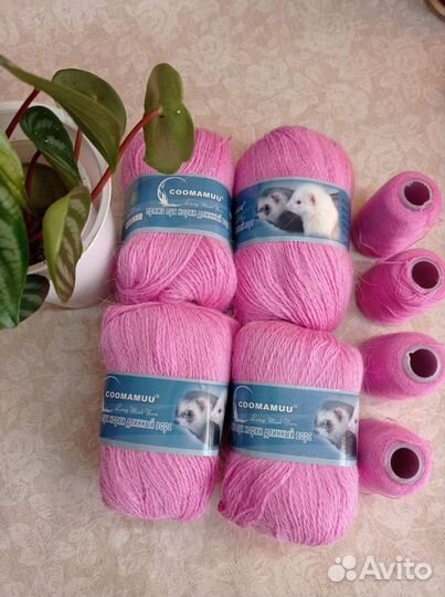 Пряжа пух норки