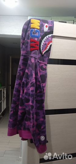 Зип худи bape shark