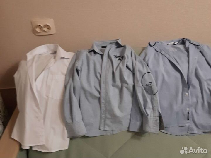 Рубашки, поло школьные 122-128