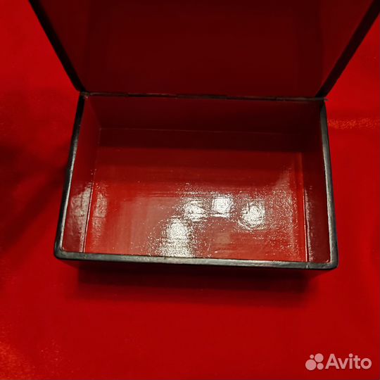 Лаковая шкатулка СССР Олени на водопое Федоскино