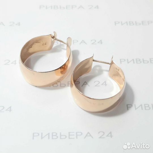 Золотые серьги 500 пробы 4,43 грамм