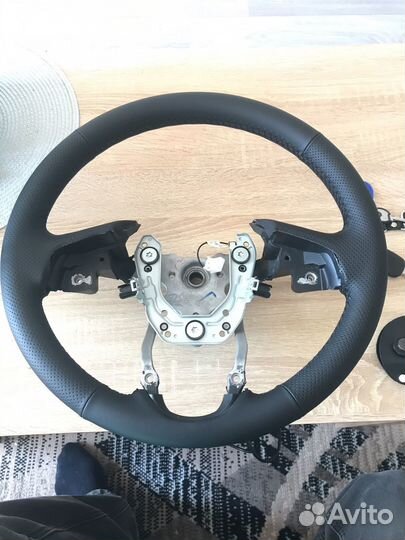 Кожаный руль solaris 1