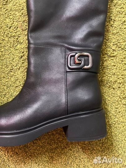 Сапоги кожаные