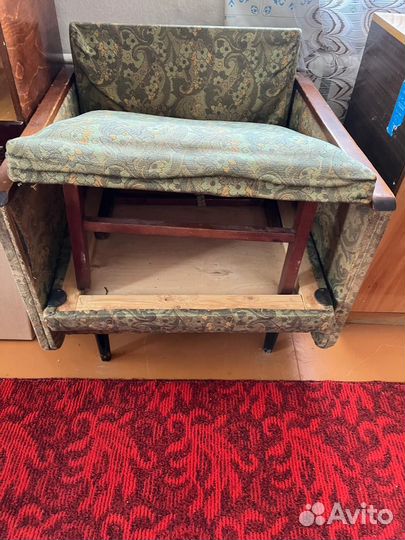 Кресло раскладное СССР ретро под реставрацию