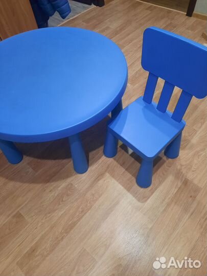 Детский стол со стулом IKEA